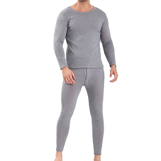Ropa interior térmica para hombre, calzoncillos largos con forro polar, conjunto de ropa interior larga para clima frío, parte superior e inferior de invierno