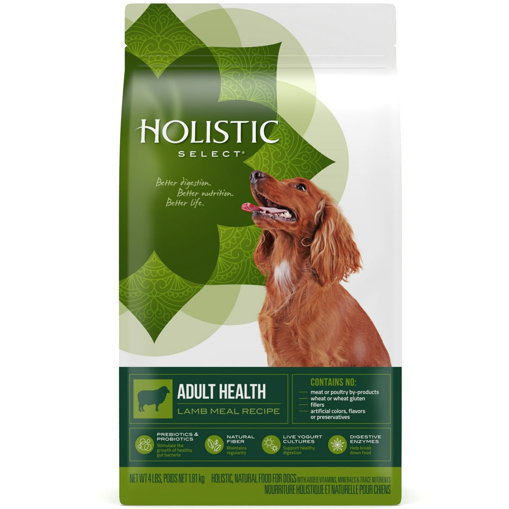Holistic Select Natural Dry Dog Food, Lamb Meal Recipe, 4Pound Bag