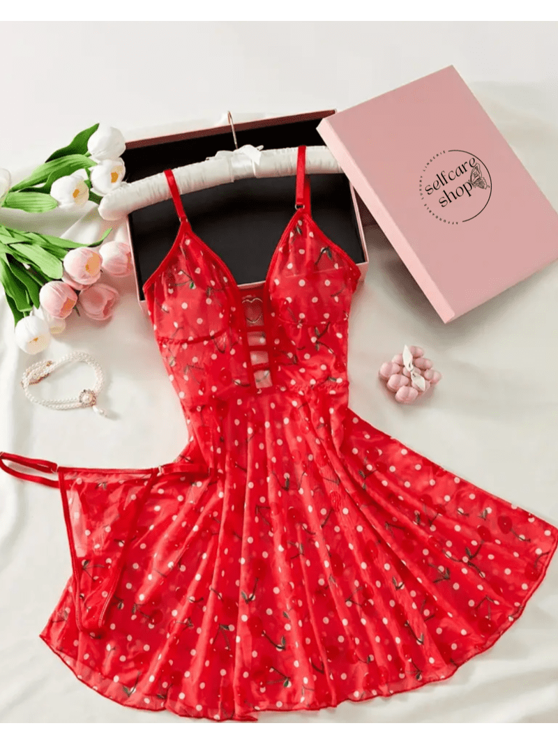 open lace back dress Red mini satin slip dress 'Pure'