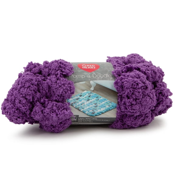 RED HEART Pomp-A-Doodle yarn Violet