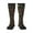 3 Black, variant on Boho Owl Print Thigh High Socks Extra Long Stretchy Sock Women Over Knee High Opaque Stocking Daily Wear