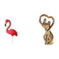 thumbnail image 1 of Adorno De Jardín De Hadas Con Escultura De Flamencos, Ideal Para La Primavera Y Las Fiestas. Figura De Pareja, Regalo Perfecto Para Enamorados En Aniversarios., 1 of 8