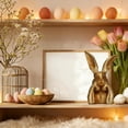 thumbnail image 5 of Gold Resin Thinking Bunny Easter Decoration 13.58 Inch Large Rabbit Statue for Home Table Centerpieces Living Room Shelf Mantel Decor, 5 of 5