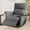 Grey, variant on Power Swivel Rocker Recliner Chair for Nursery, Oversize Upholstered Snowflake Velvet 270°Swivel Glider Rocker Chair with USB Ports, Small Power Recliners for Small Spaces Living Room