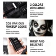 thumbnail image 4 of Black White Face Body Stick, Halloween Makeup Paint Clown Makeup Kit, Double Headed Face Paint Cream for Ghost Skeleton Stage Party Cosplay, 4 of 7