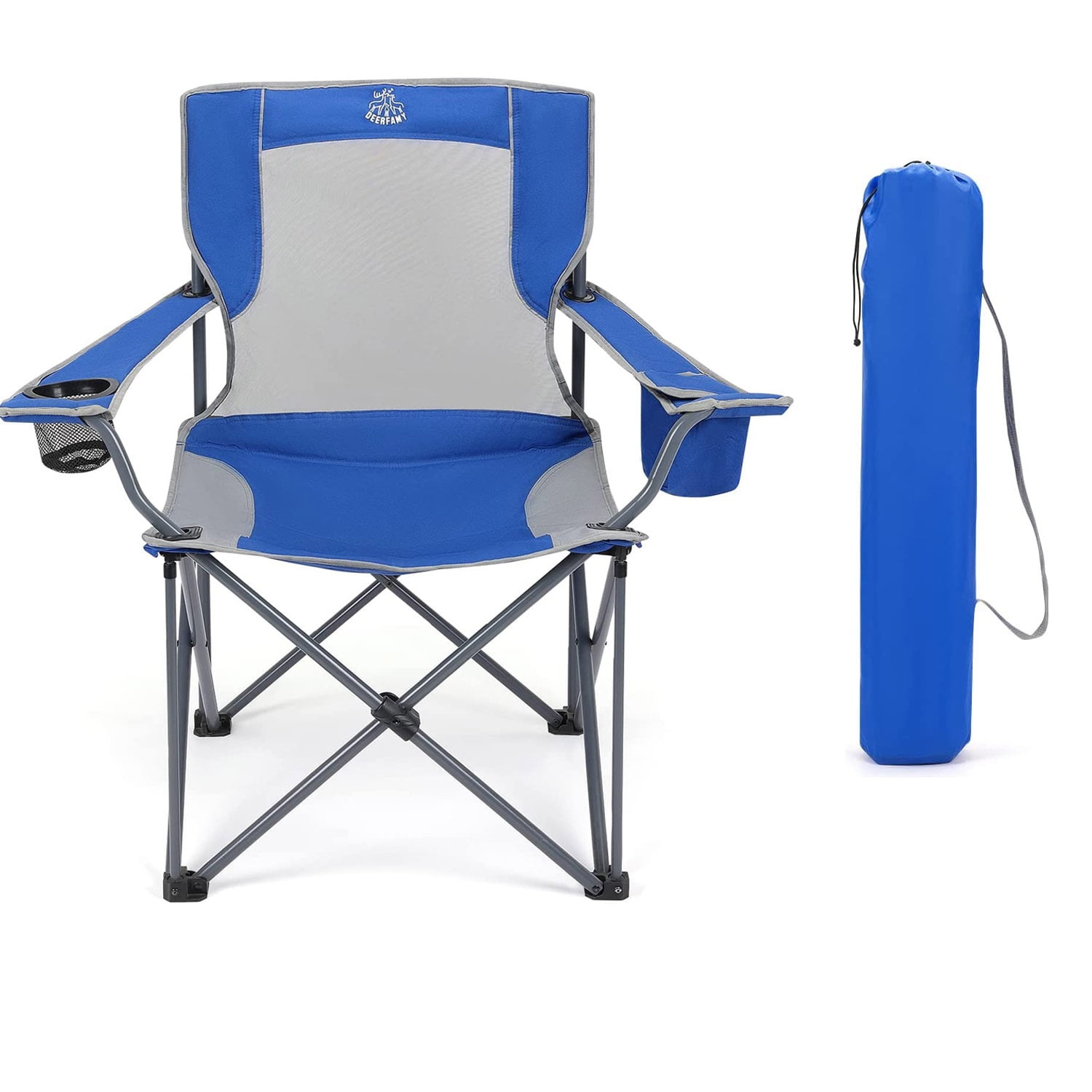DEERFAMY Folding Camping Chair , Portable Lawn Chairs,heavy Duty