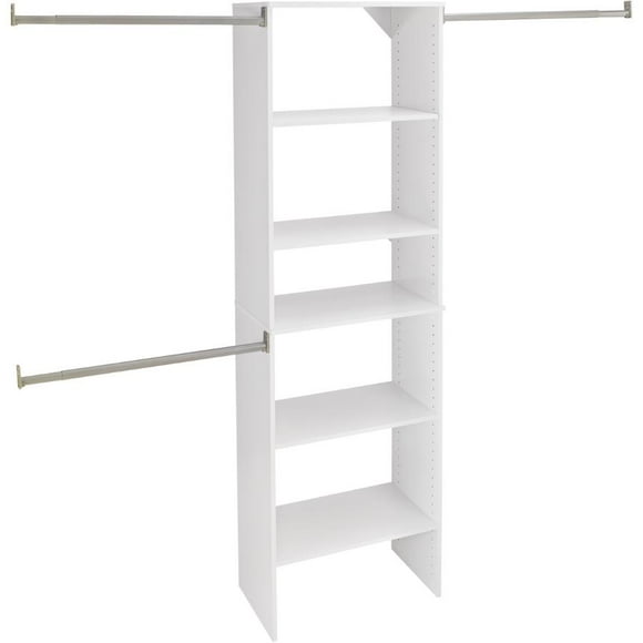 Organisateur de Placard Suite Symphony Tower - Blanc, 25 Pouces
