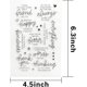 thumbnail image 2 of sellos transparentes de palabras, tarjetas de sello de silicona, patrón de palabras de felicitación para hacer tarjetas y diarios de álbumes de recortes de bricolaje, 2 of 5