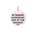 thumbnail image 1 of Decoraciones de Árboles de Navidad, Colgante de Amistad de Acrílico Circular Personalizado, Interesantes Ornamentos de Vacaciones para Árboles de Navidad Puertas Mochilas, Decoración Del Hogar, 1 of 4