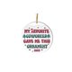 thumbnail image 1 of Decoraciones de Árboles de Navidad, Colgante de Amistad de Acrílico Circular Personalizado, Interesantes Ornamentos de Vacaciones para Árboles de Navidad Puertas Mochilas, Decoración Del Hogar, 1 of 4