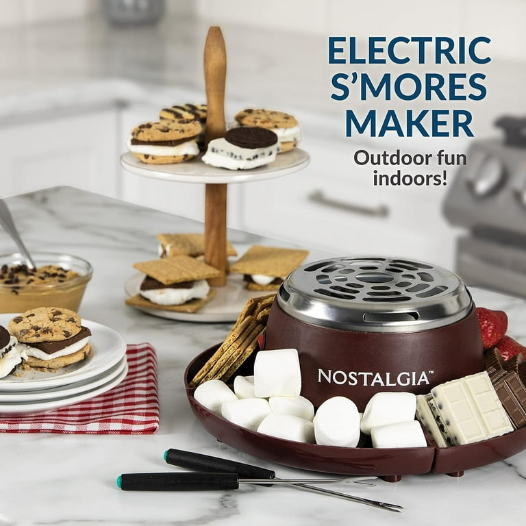 Nostalgia Indoor Electric Tabletop S'mores Making Machine with