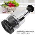 thumbnail image 3 of Manual Food Chopper Stainless Steel Vegetable Chopper for Onion Garlic Slicing（Black）, 3 of 4