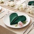 thumbnail image 3 of Unique Bargains 12 Pack Soft Durable Velvet Cloth Napkins for Parties Dark green 18"x18", 3 of 6