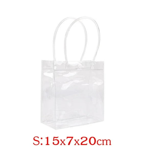 Shoulder Handbag New Gift Storage Bag Transparent Clear Tote Bag Cosmetic Plastic Bags Shopping Bags PVC S