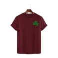 thumbnail image 3 of AherBiu Hauts de la Saint-Patrick pour Femmes Manches Courtes Imprimés Décontractés Basiques, 3 of 7
