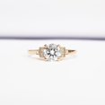 thumbnail image 5 of HeartsAndYou Solitaire with Accents Antique Inspired Ring 1ct Round Cut Moissanite 18k Rose Gold Over Silver, 5 of 7