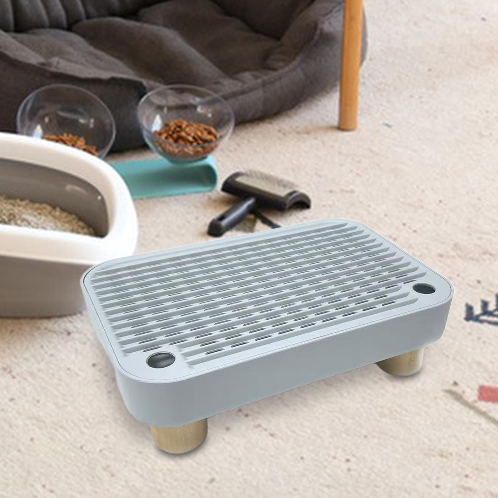 Litter Mat Pellets Catcher Pet Supply with Litter Trapping Surface for Small and Elderly Felines
