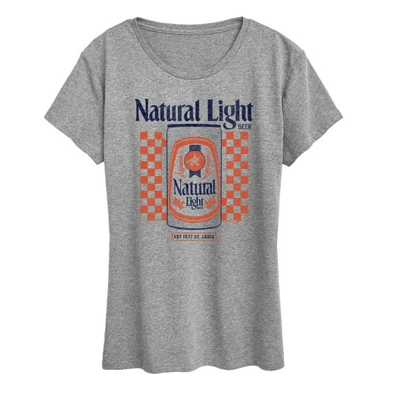 Natural Light - Checker - Women's Short Sleeve Graphic T-Shirt