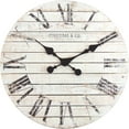 thumbnail image 1 of FirsTime 10066 Shiplap Wall Clock, White, 1 of 4