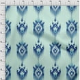 thumbnail image 4 of oneOone Viscose Chiffon Medium Blue Fabric Asian Ikat Sewing Fabric By The Yard Printed Diy Clothing Sewing Supplies 42 Inch Wide, 4 of 4