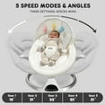 thumbnail image 2 of HARPPA Electric Baby Swing for Infants, Motorized Infant Swing, Bluetooth Remote Control, White, 2 of 7