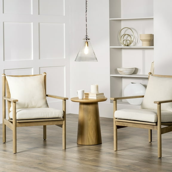 nuLOOM 13-inch Glass Tapered Pendant, 13" H x 11.5" W x 11.5" D, Brass