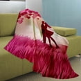 thumbnail image 6 of Fmlxio Gift Blanket, Valentines Day Throw Blanket Gifts for Mom, Wife, Red Pattern Blanket for Couch Sofa or Bed Clearance & more savings, 6 of 7