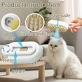 thumbnail image 2 of Cat Steam Brush for Shedding with Foldable Handle for Short/Long Haired Pets Spritz Defur Comb for Cats Pet Spray Hair Removal Comb Grooming Tool for Hair Removal & Massage, 2 of 5