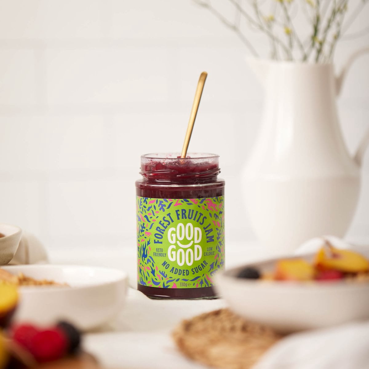 (Pack of 6), Good Good Forest Fruits Jam, 12 oz