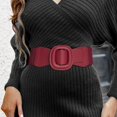 thumbnail image 3 of Shiyou - Ceinture Simple à Boucle Épingle Ronde pour Femmes Corset Extensible Élastique Grand Boho pour Robe Ceinture, 3 of 4