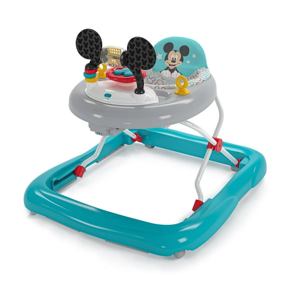 Bright Starts Disney Baby Mickey Mouse Original Bestie - Caminador de actividades para bebé 2 en 1, marco fácil de plegar y extraíble, estación de juguete, 6 meses en adelante