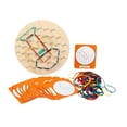 thumbnail image 2 of de madera, juguete educativo gráfico, juego de mesa, divertido juego de figuras para crear formas, rompecabezas para niños y niñas,, 2 of 9