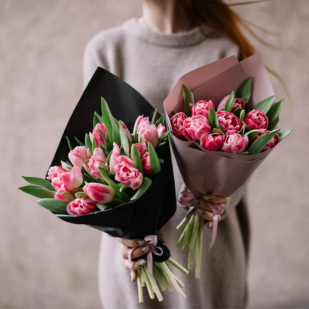 Clear flower wrapping paper deals