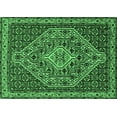 thumbnail image 1 of Ahgly Company Indoor Rectangle Persian Emerald Green Traditional Area Rugs, 2' x 4', 1 of 4