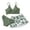 B-Green 1, variant on SILVERCELL 7-14Y Girls Bikini Swimsuits Bikinis Bathing Suit Beachwear, 3 Pieces, Size 7-14T