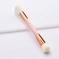 HMOONORY Wooden Double Head Makeup Brush Brush Brush Brush End Makeup
