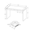 thumbnail image 3 of Monarch Specialties Computer Desk, Home Office, Laptop, Storage Drawers, 48"l, Work, Laminate, Glossy White, Contemporary, Modern, 3 of 9