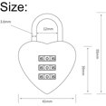thumbnail image 4 of Shiyou-1 Pce/Ensemble Cadenas Combinaison en Forme de Cœur Rose pour Filles Femmes, Verrous avec Code, Mini Verrou à Code Réinitialisable à 3 Chiffres pour École Rose, Verrous Combinés, 4 of 4