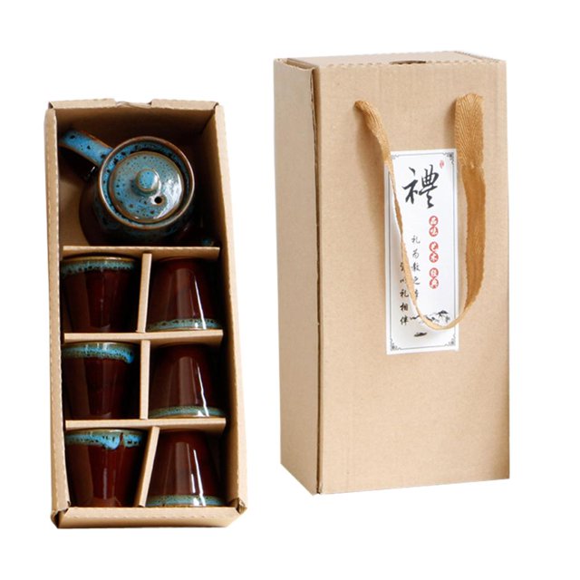 7 Piezas de de Té Chino de Cerámica para de Festival, Promocional, de , Azul