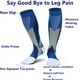 thumbnail image 2 of 3 pares de calcetines de compresión deportivos para hombres, calcetines para correr para tratar el edema de las venas varicosas diabéticas, 2 of 7