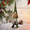 thumbnail image 3 of juguete viejo Navidad enano decoración Mini enano estatua rayas tejer sombrero regalos lindos para niños, 3 of 4