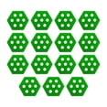 thumbnail image 3 of Almohadillas hexagonales para tabla de surf, agarre profesional para cubierta, paleta Funboard, 15 piezas Verde Zulema Almohadillas para tablas de surf, 3 of 8