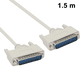 thumbnail image 1 of Cable de impresora macho DB25 paralelo de 1,5 m/3 m para conectar una computadora con interfaz hembra DB25 a la impresora, 1 of 8