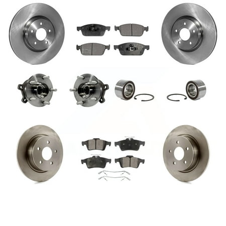 Transit Auto - Front Rear Wheel Hub Bearings Assembly Disc Brake Rotors ...