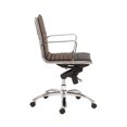 thumbnail image 2 of Eurostyle Chaise de Bureau Dirk à Dossier Bas en Marron/chrome, 2 of 4