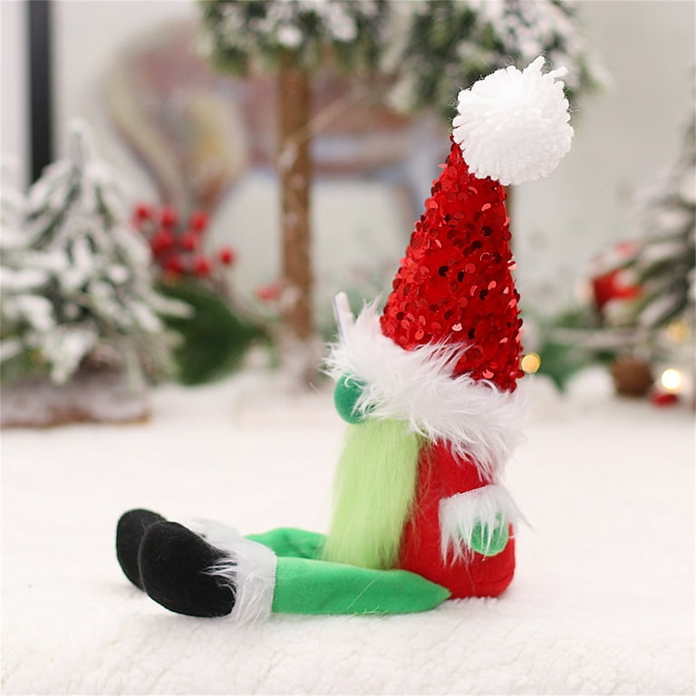 Christmas Nordic Gnome Santa Figurine Faceless Plush Doll Ornament Decor  Gift