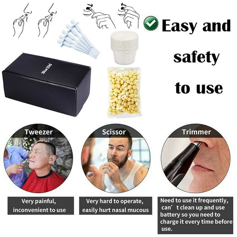 Mittory Portable Paper Free Nose Wax Kit For Nose Hair and Facial