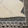 thumbnail image 4 of Hauteloom Metzger Living Room, Bedroom Area Rug - Bohemian, Transitional - High Pile - Beige, Charcoal, Gray - 8'2" x 10', 4 of 10