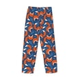 thumbnail image 3 of Lsque Abstract Vintage Fox and Plants Print Men's Pajama Pants, Lounge Pant - Comfortable Home Wear,Elastic Waistband, Stylish Design-Small, 3 of 9