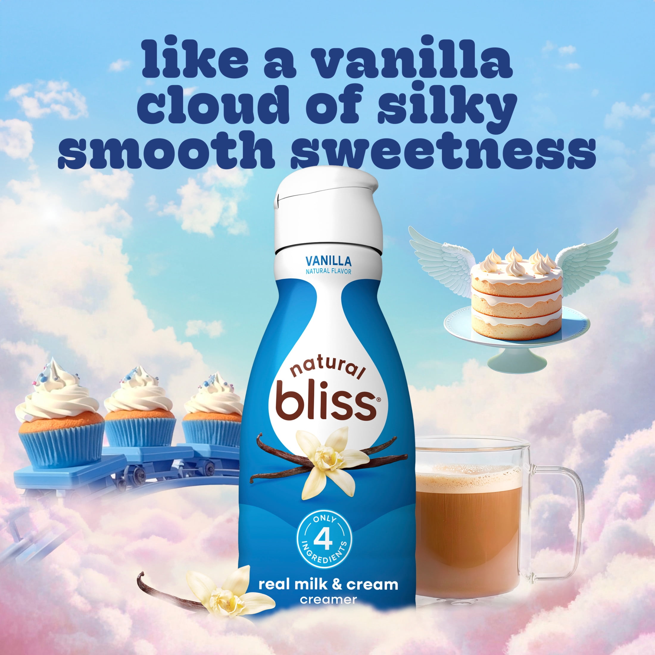 Natural Bliss Vanilla, Liquid Dairy Coffee Creamer, 32 fl oz​
